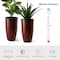 Glitzhome® Oversized Gradient Faux Ceramic Tall Plastic Planters, 2ct.